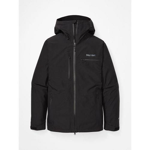 Marmot Cropp River Jackets - Mens Rain Jacket Black CA8056392 Canada